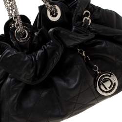 Pre Owned Dior Black Cannage Leather Le Trente Hobo