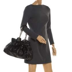 Pre Owned Dior Black Cannage Leather Le Trente Hobo