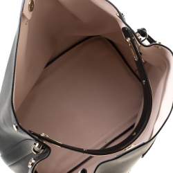 Pre Owned Dior Black Leather Diorific Patch Bucket Bag