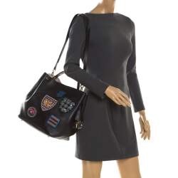 Pre Owned Dior Black Leather Diorific Patch Bucket Bag