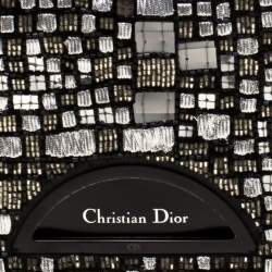 مملوكة مسبقًا حقيبة كتف ديور ماريس بيرل شعر عجل مزخرفة سوداء