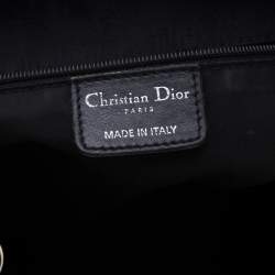 مملوكة مسبقًا Dior Black Diorissimo Canvas Charming Satchel