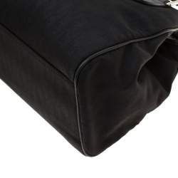 مملوكة مسبقًا Dior Black Diorissimo Canvas Charming Satchel