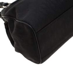 مملوكة مسبقًا Dior Black Diorissimo Canvas Charming Satchel