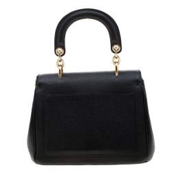 Pre Owned Dior Black Leather Mini Be Dior Top Handle Bag