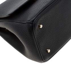 Pre Owned Dior Black Leather Mini Be Dior Top Handle Bag