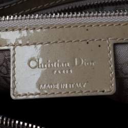 مملوكة مسبقًا Dior Black Patent Leather Large Lady Dior Tote