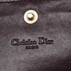 مملوكة مسبقًا Dior Burgundy Leather Lady Dior Wallet on Chain