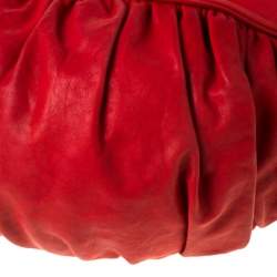 مملوكة مسبقًا Dior Red Leather Gypsy Hobo