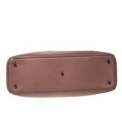 Pre Owned Dior Old Rose Leather Large Diorissimo Shopper Tote