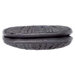 مملوكة مسبقًا حقيبة يد ديور بليس جلد طية رمادية