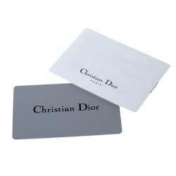 مملوكة مسبقًا حقيبة يد ديور بليس جلد طية رمادية