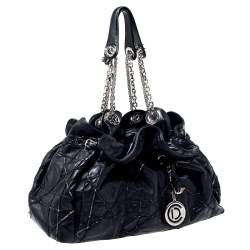 مملوكة مسبقًا Dior Black Cannage Leather Le Trente Hobo