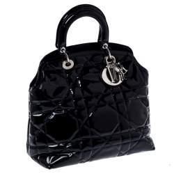 مملوكة مسبقًا Dior Black Cannage Quilted Leather Granville Tote