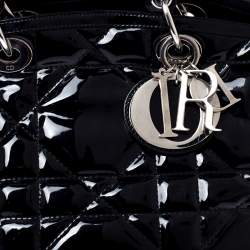 مملوكة مسبقًا Dior Black Cannage Quilted Leather Granville Tote