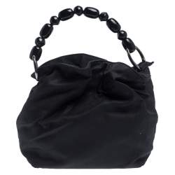 Pre Owned Dior Black Nylon Malice Hobo