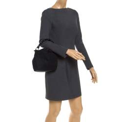 Pre Owned Dior Black Nylon Malice Hobo