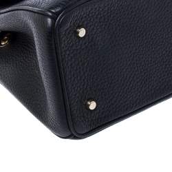Pre Owned Dior Black Leather Mini Be Dior Top Handle Bag