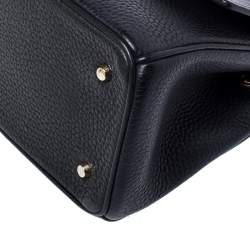 Pre Owned Dior Black Leather Mini Be Dior Top Handle Bag
