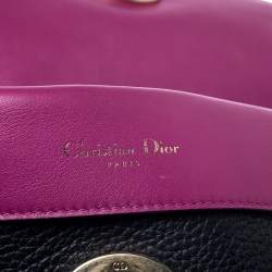 Pre Owned Dior Black Leather Mini Be Dior Top Handle Bag