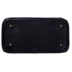 Pre Owned Dior Black Leather Mini Be Dior Top Handle Bag