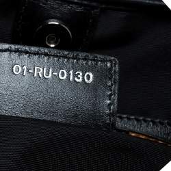 مملوكة مسبقًا Dior Black Cannage Quilted Coated Canvas Medium Panarea Tote