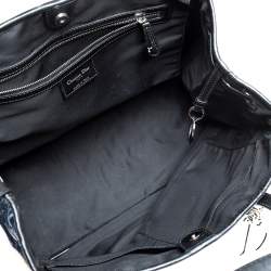 مملوكة مسبقًا Dior Black Cannage Quilted Coated Canvas Medium Panarea Tote