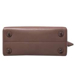 Pre Owned Dior Nude Leather New Lock Top Handle Bag