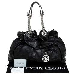 مملوكة مسبقًا Dior Black Cannage Leather Le Trente Hobo