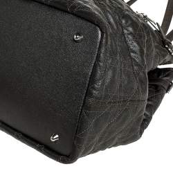 Pre Owned حقيبة ديور باناريا شوبر كانفاس مقوى كاكيه متوسطة 