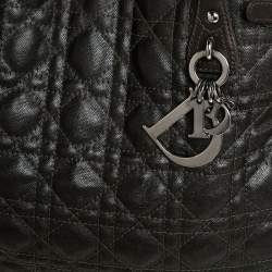 Pre Owned حقيبة ديور باناريا شوبر كانفاس مقوى كاكيه متوسطة 