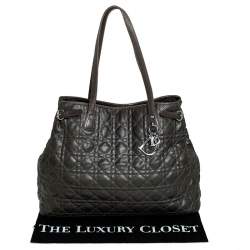 Pre Owned حقيبة ديور باناريا شوبر كانفاس مقوى كاكيه متوسطة 