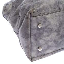 مملوكة مسبقًا Dior Grey Cannage Quilted Leather Granville Tote