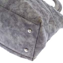 مملوكة مسبقًا Dior Grey Cannage Quilted Leather Granville Tote