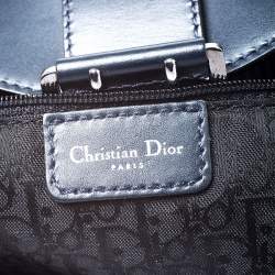 Pre Owned حقيبة كتف ديور ليدي كوردوري بلوز دنيم زرقاء