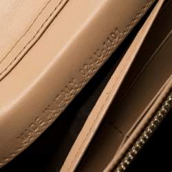 Pre Owned محفظة بسلسلة ديور ليدي ديور ثعبان بيج