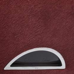 Pre Owned Dior Red Pony Hair Malice Shoulder Bag