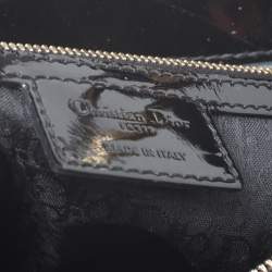 Pre Owned Dior Black Cannage Patent Leather Large Lady Dior Tote