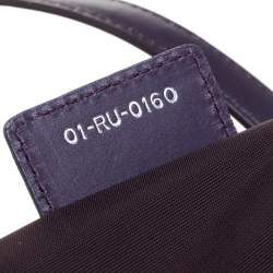 Pre Owned Dior Purple Coated Canvas Medium Panarea Tote