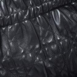 مملوكة مسبقًا حقيبة يد ديور دليسز غوفر جلد كاناج مبطنة سوداء