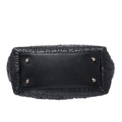 مملوكة مسبقًا حقيبة يد ديور دليسز غوفر جلد كاناج مبطنة سوداء