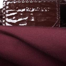 Pre Owned Dior Red Cannage Patent Leather Soft Lady Dior Shopper Tote