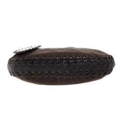 Pre Owned Dior Dark Brown Diorissimo Nylon Hobo