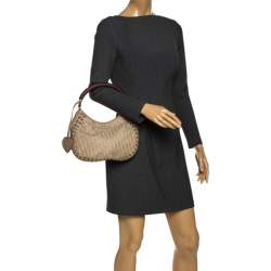 مملوكة مسبقًا حقيبة ديور جلد وكانفاس بيج