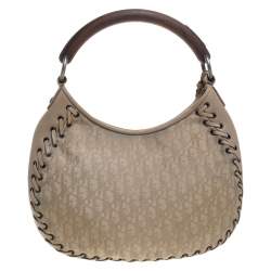 مملوكة مسبقًا حقيبة ديور جلد وكانفاس بيج