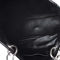 Pre Owned Dior Black Patent Leather Soft Shopper Tote