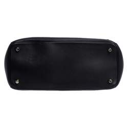 Pre Owned Dior Black Leather Large Be Dior Flap Top Handle Bag