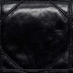 Pre Owned محفظة ديور بسلسلة جلد كاناغ سوداء