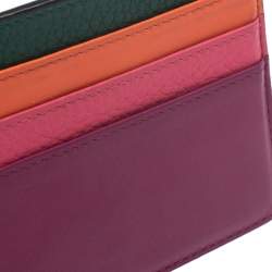 Pre Owned Dior Multicolor Leather Lady Dior Card Holder