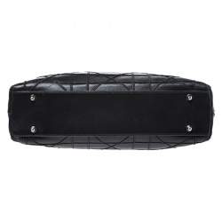 Pre Owned Dior Black Cannage Leather Granville Chain Link Tote